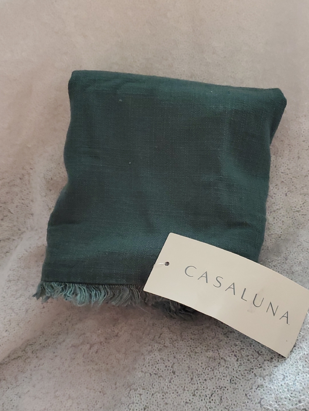 NWT Casaluna Dark Teal Bluw Standard Zippered Pillow - 26 in L x 20 in W